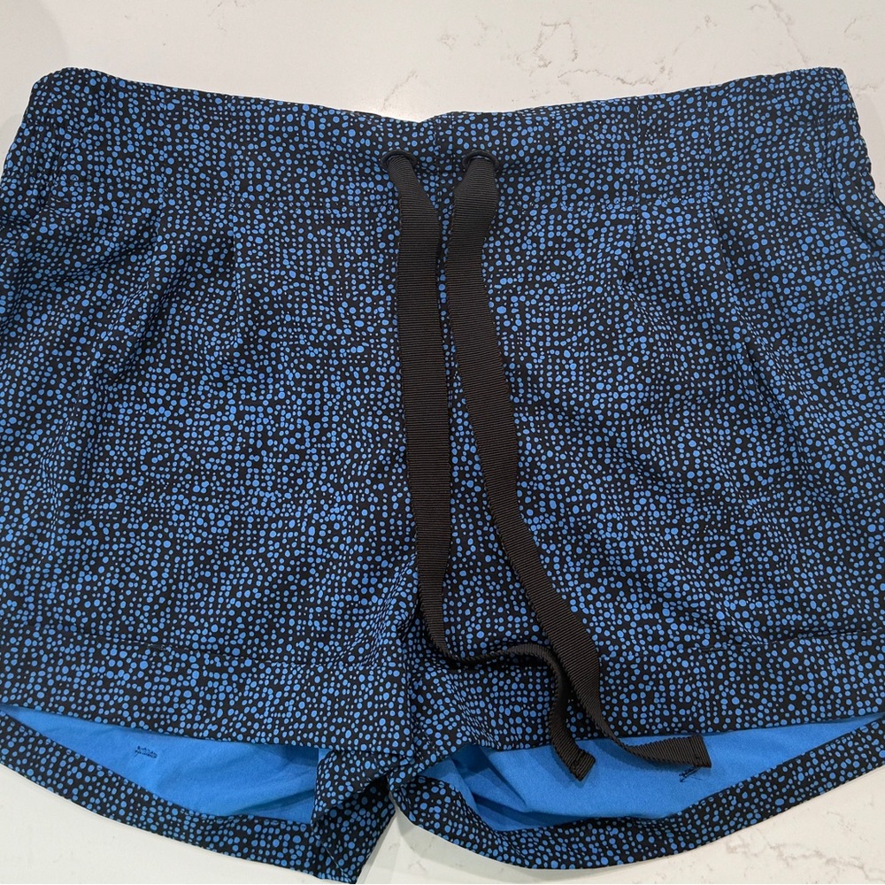 Lululemon Athletica Speckled Blue and Black Shorts